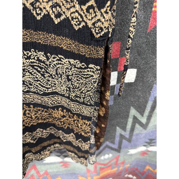 Norton Vintage 90s Y2K Tribal Maxi Packable Sundress Petite XL Beach Vacation - Picture 4 of 8